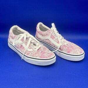 Vans OFF THE WALL Womens Size 6.5 Lace Up Pink 500714